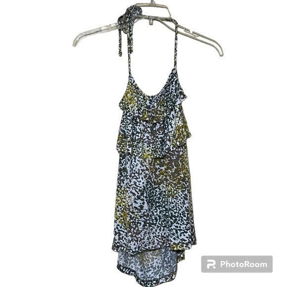 Women's Banana Republic Halter Tank Top Ruffles Size Medium - Picture 1 of 10